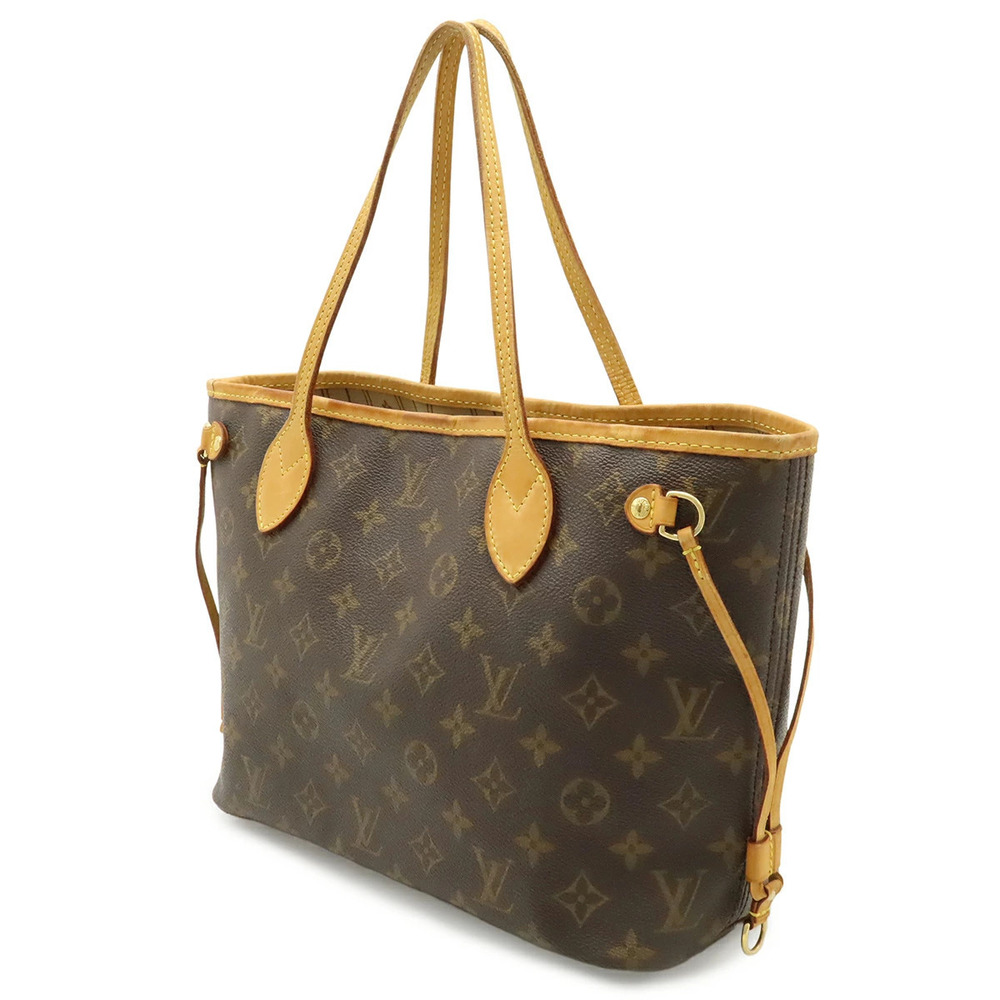Louis Vuitton Neverfull Tote Carry Hobo Shoulder Monogram Bag Brown